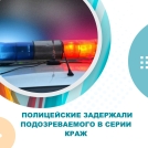 Полицейские задержали подозреваемого в серии краж