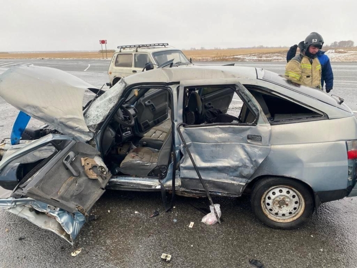 На трассе в Омской области легковушка столкнулась с фурой: есть погибшие