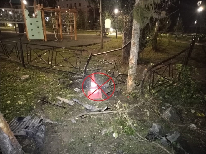 Разгром на бульваре Победы – не дело рук вандалов, а последствия ДТП