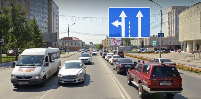Новая схема движения в центре Омска