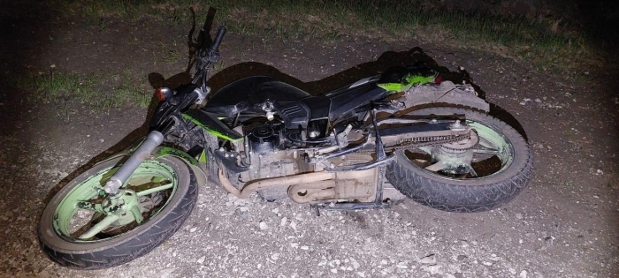 Пьяный мотоциклист попал в аварию
