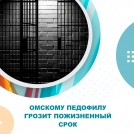 Омскому педофилу грозит пожизненный срок