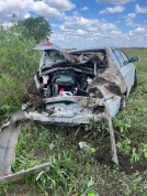 В Омской области произошло ДТП, в котором пострадала молодая женщина и ребенок