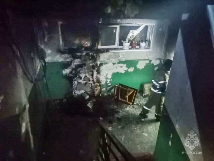 Огнеборцы спасли двоих детей во время пожара