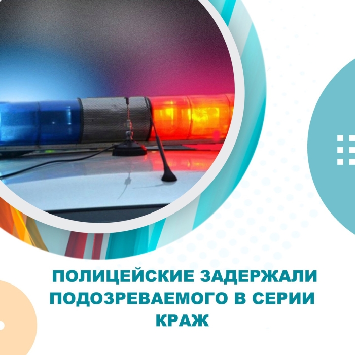 Полицейские задержали подозреваемого в серии краж