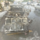 Автомобиль загорелся в дороге в Омске