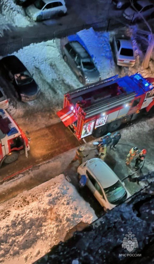 В многоквартирном доме на улице Лукашевича сгорела квартира на пятом этаже