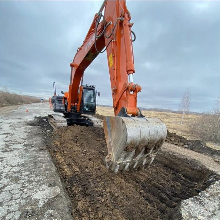 Начался ремонт трассы Горьковское – Калачинск – Оконешниково