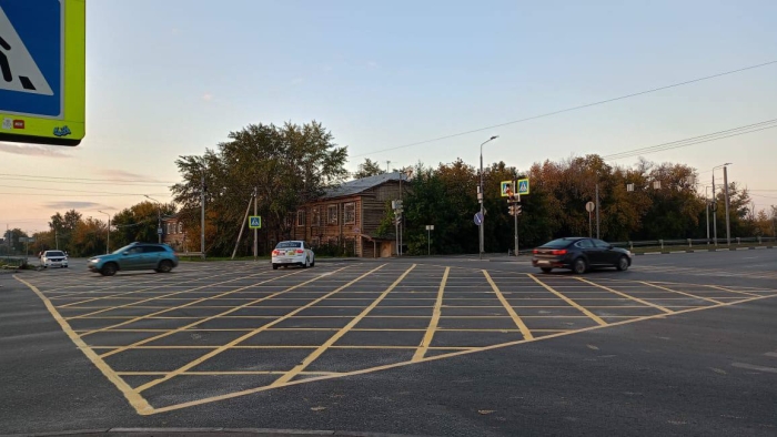 В Омске появились еще пять вафельных разметок